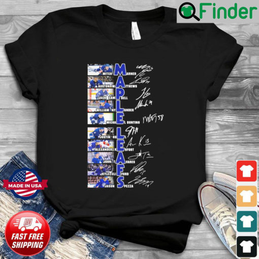 Toronto Maple Leafs All Team Players Signatures Shirt