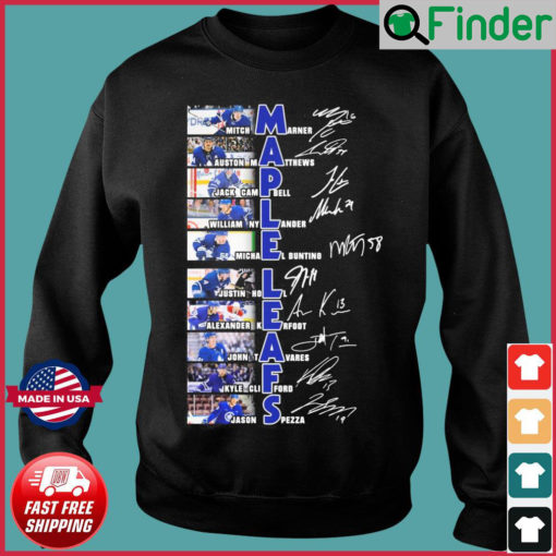 Toronto Maple Leafs All Team Players Signatures Sweatshirt