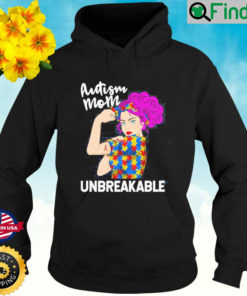 Unbreakable Autism Mom Puzzle Ribbon Hoodie