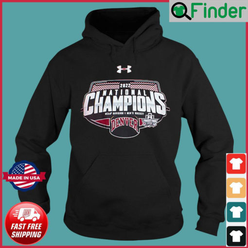 Under Armour Denver Pioneers 2022 Mens Hockey National Champions Hoodie