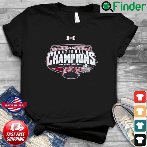 Under Armour Denver Pioneers 2022 Mens Hockey National Champions Shirt