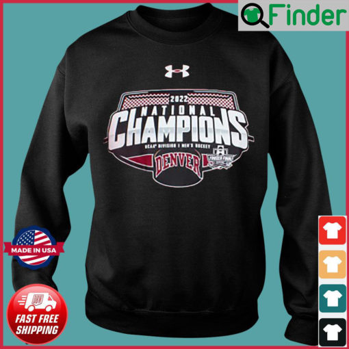 Under Armour Denver Pioneers 2022 Mens Hockey National Champions Sweatshirt