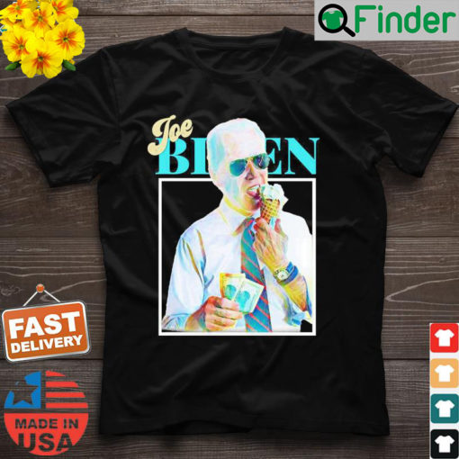 Vintage Funny Anti Joe Biden Eating Ice Cream Shirt