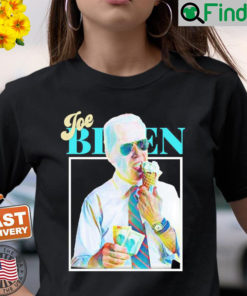 Vintage Funny Anti Joe Biden Eating Ice Cream T Shirt