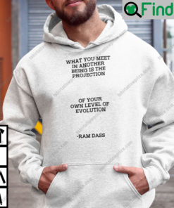 What You Meet In Another Being Is The Projection Ram Dass Hoodie