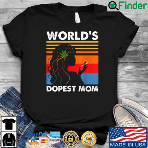 Worlds Dopest Mom Weed Soul Cannabis Vintage Shirt