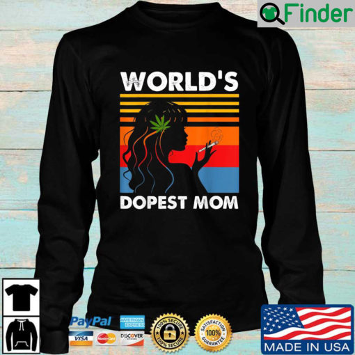 Worlds Dopest Mom Weed Soul Cannabis Vintage Sweatshirt