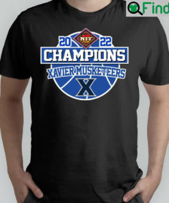 Xavier musketeers wins nit 2022 champions NBA shirt