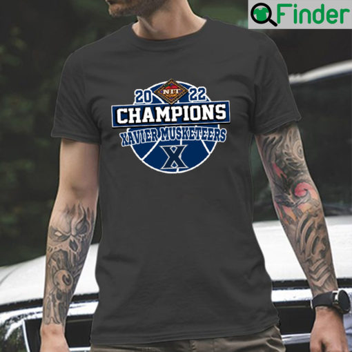 Xavier musketeers wins nit 2022 champions NBA shirts