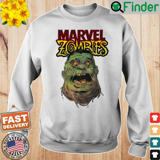 Zombies The Huk Zombie Head Marvel What If Sweatshirt