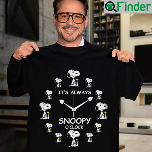 peanuts it s always snoopy o clock sweatshirt