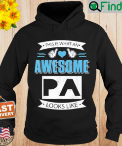 Awesome Look Like Papa Daddy Dad Happy Fathers Day Hoodie