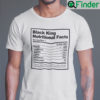 Black King Nutrition Facts Unisex T Shirts