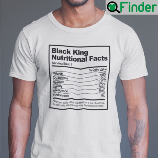 Black King Nutrition Facts Unisex T Shirts