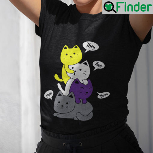 Enby Pride Kittens Nonbinary LGBT T Shirt