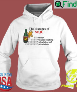 Garfield The 4 Stages Of Soju Hoodie