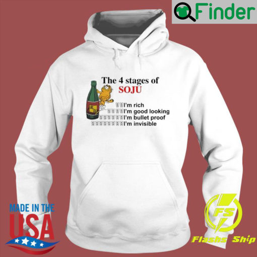 Garfield The 4 Stages Of Soju Hoodie