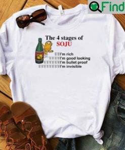 Garfield The 4 Stages Of Soju Shirt