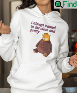 I Always Wanted To Die Clean And Pretty Garfield Hoodie