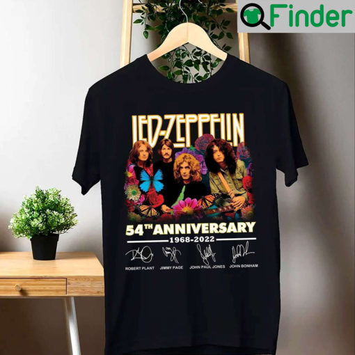 Led Zeppelin 54th Anniversary 1968 – 2022 Members Signature Shirt