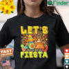 Lets Fiesta Cinco De Mayo Cartoon Taco And Avocado Tee Shirt