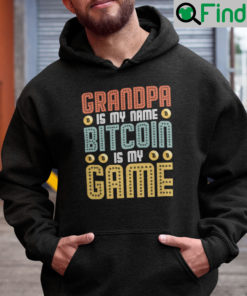 Papa Is My Name Bitcoin Is My Game Hoodie