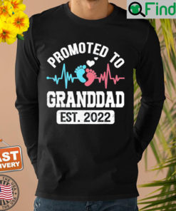 Promoted To Granddad EST 2022 Pregnancy Announcement Sweatshirt