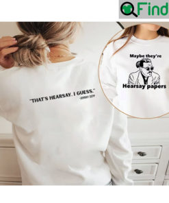 Two Side Printed Johnny Depp Maybe Theyre Hearsay Papers Sweatshirt