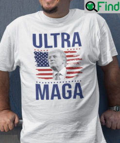 Ultra MAGA Pro Trump American Flag Shirt