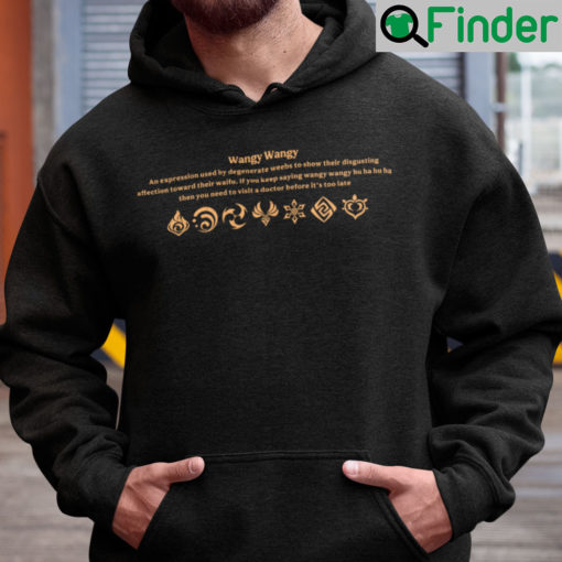 Wangy Wangy An Expression Used By Degenerate Weebs Hoodie