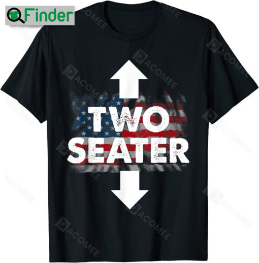 American Flag USA Adult Polygamy Two Seaters Shirt