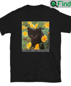 Black Cat What Am I Even Doing Anymore Shirt