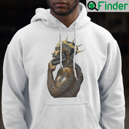 Black Fathers Are Kings Strong Supportive Hoodie