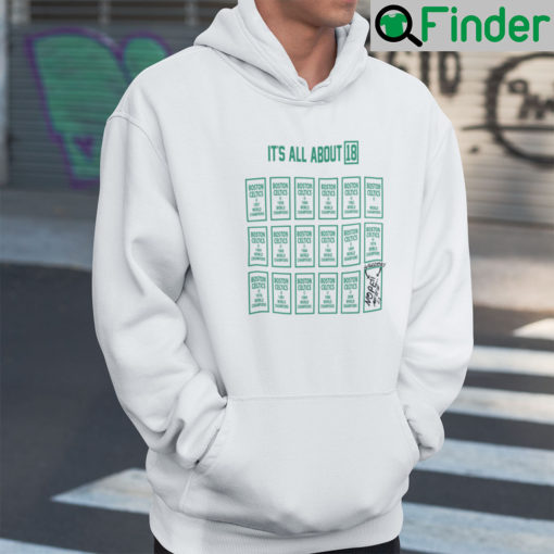 Boston Celtics Its All About 18 Hoodie