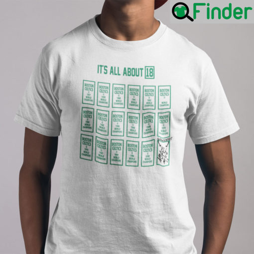 Boston Celtics Its All About 18 Shirt