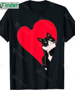 Cat Valentine Heart Tuxedo T Shirt