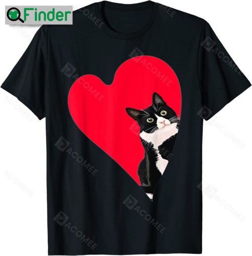 Cat Valentine Heart Tuxedo T Shirt