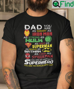 Daddy You Are As Smart As Iron Man Shirt