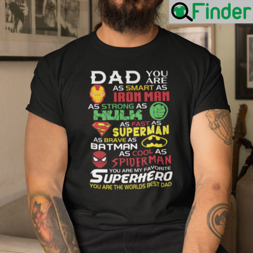 Daddy You Are As Smart As Iron Man Shirt