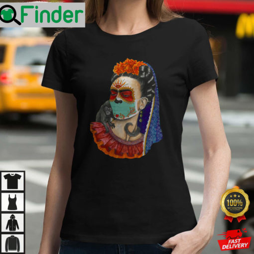 Frida Mask Kahlo Art Girl Women Artist Kahlo T Shirt