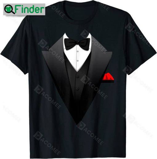 Funny Printed Suit Business Costume For Men Tuxedo T Shirt