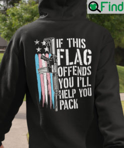 If This Flag Offends You Ill Help You Pack Transgender Flag Hoodie