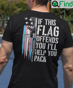 If This Flag Offends You Ill Help You Pack Transgender Flag Shirt