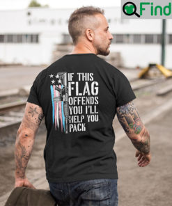 If This Flag Offends You Ill Help You Pack Transgender Flag T Shirt