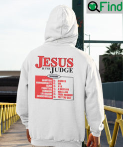 Jesus Is The Judge Hoodie Therefore Abortion Is Murder