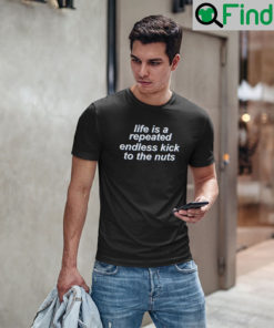 Life Is Repeated Endless Kick To The Nuts T Shirt