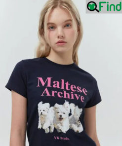 Maltese Archive YK Studios Dog Shirt