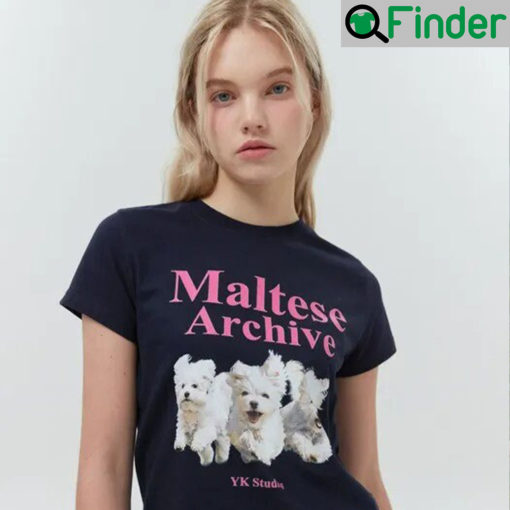 Maltese Archive YK Studios Dog Shirt