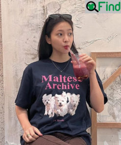 Maltese Archive YK Studios Dog T Shirt