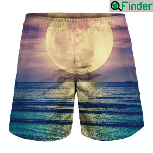 Moon Beach Print MenS Short